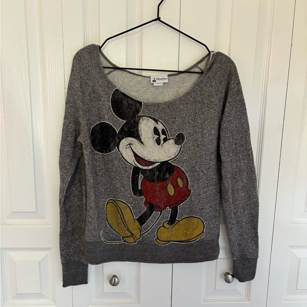Disney Parks Authentic Gray Knit Top